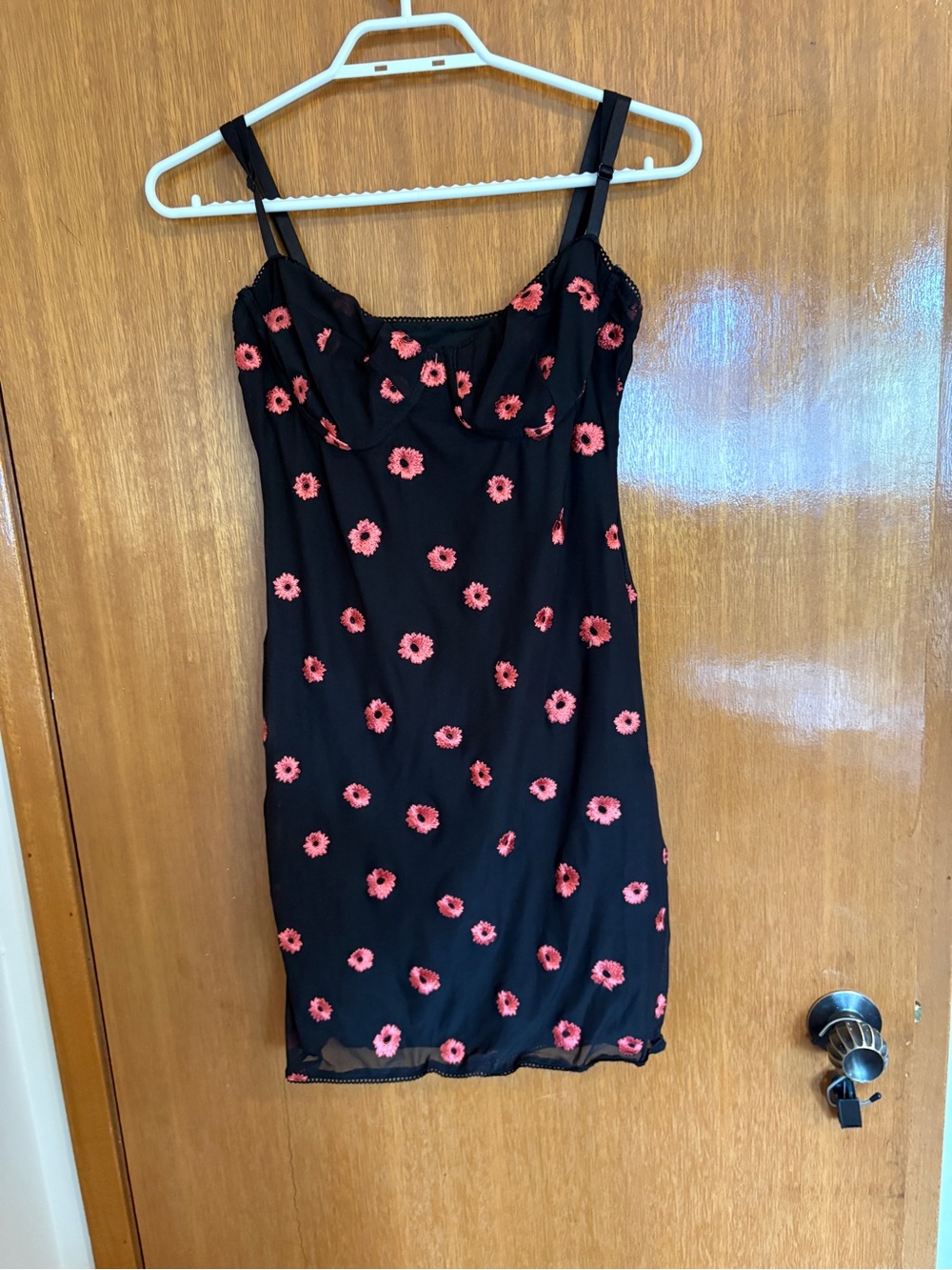 Bustier dress with Pink Flower Print